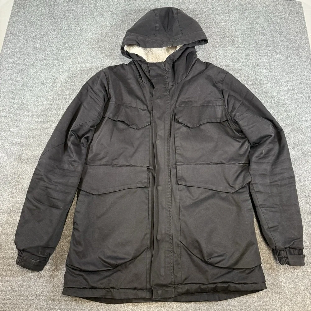 Southern Marsh Jacket Mens Large Black Fleece Lined Outdoor Hiking Ski Coat